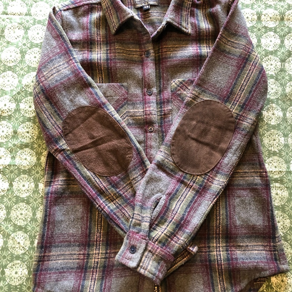 Women’s United by Blue Wool Blend Flannel Shirt Size XS